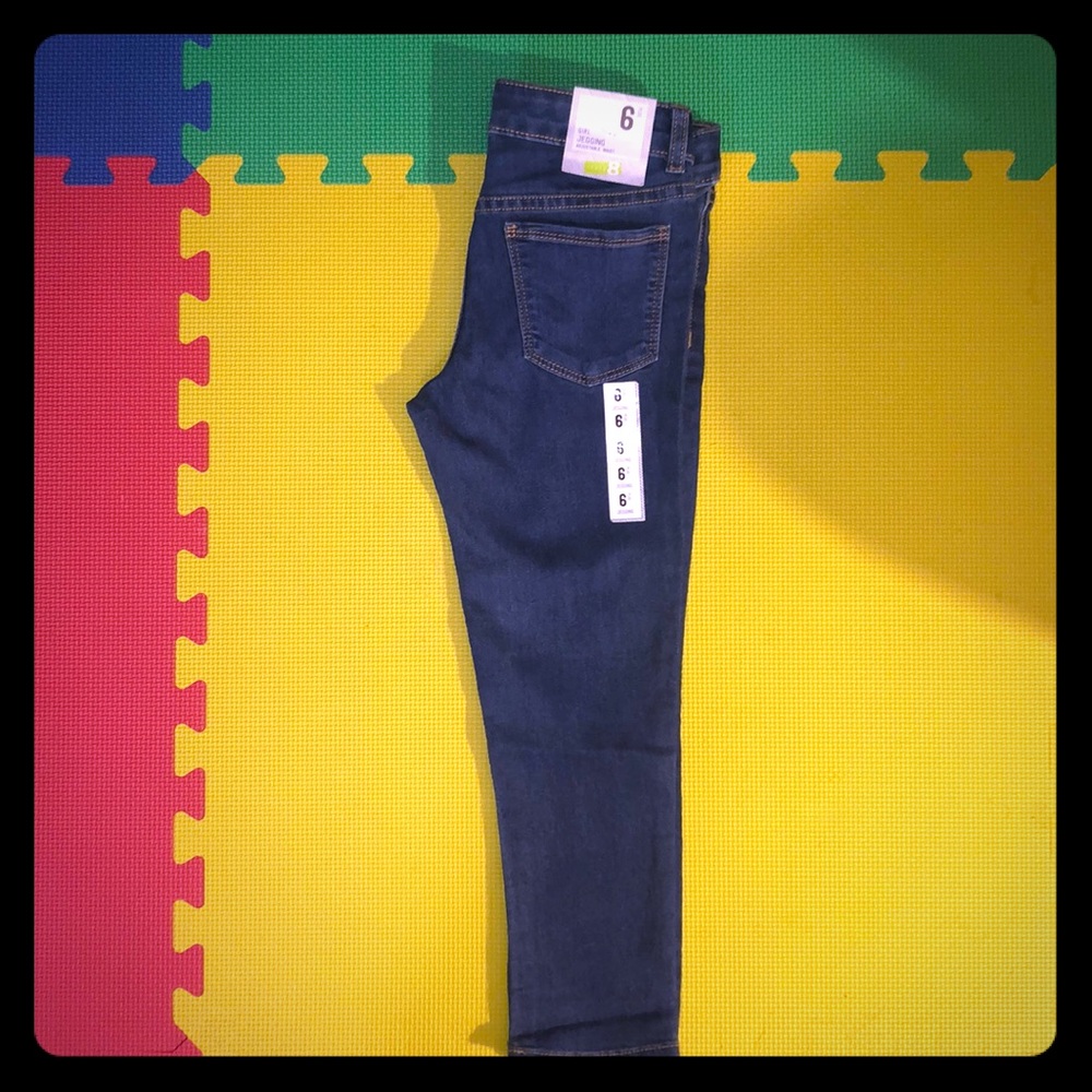 Girls blue denim jegging